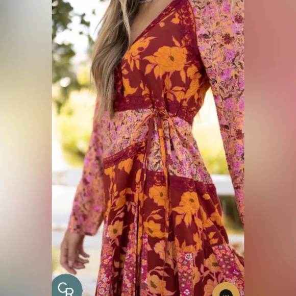 Free People Tilda Wrap Dress, Various Sizes NWOT - Picture 4 of 9